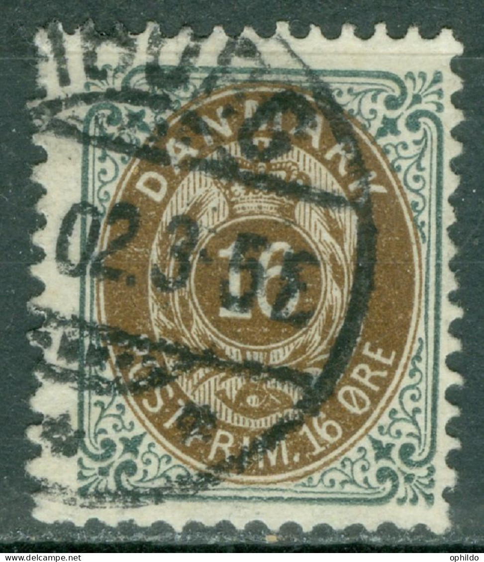 Danemark   Yvert  26    Ou Michel  27 IYB     Ob  TB     Dent 12.50  - Used Stamps