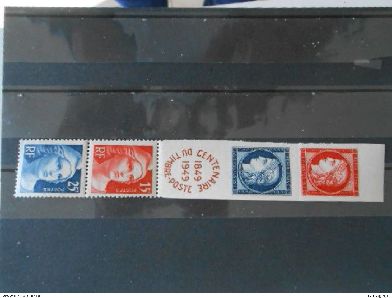 FRANCE YT 830/833 CENTENAIRE DU TIMBRE** - Unused Stamps