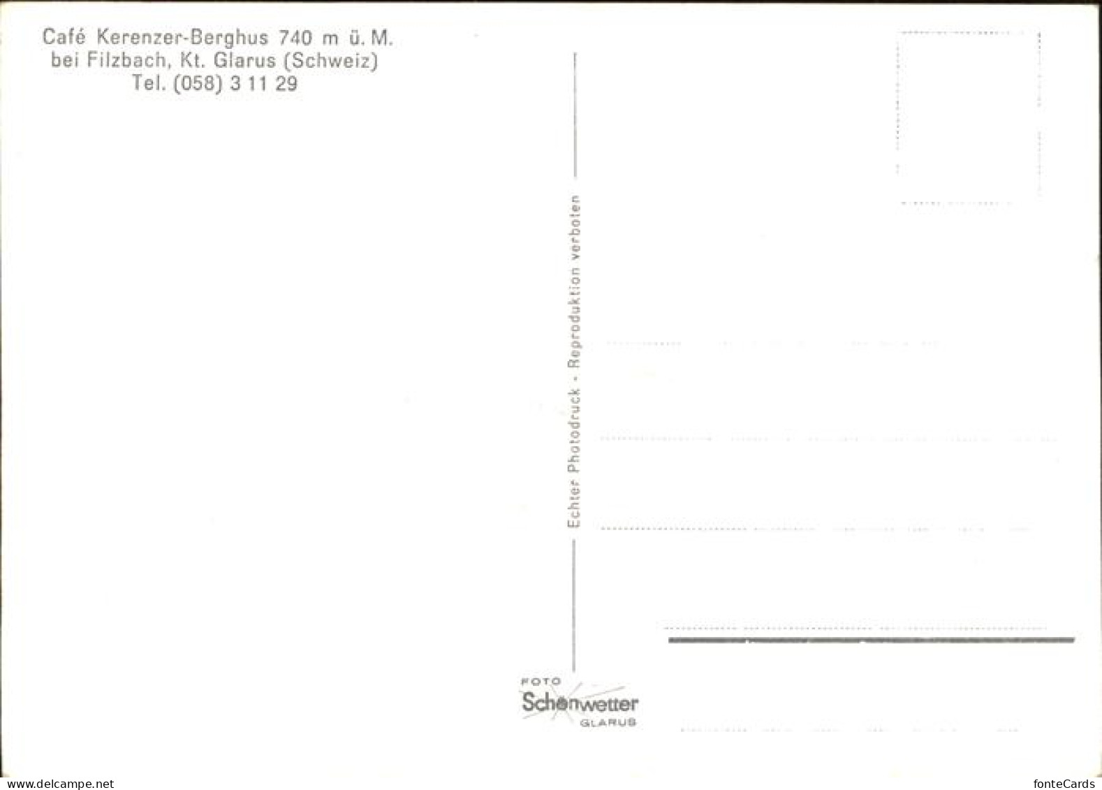 11528337 Filzbach Blick Von Der Kerenzerstrasse Auf Den Walensee Sichelkamm Und  - Autres & Non Classés