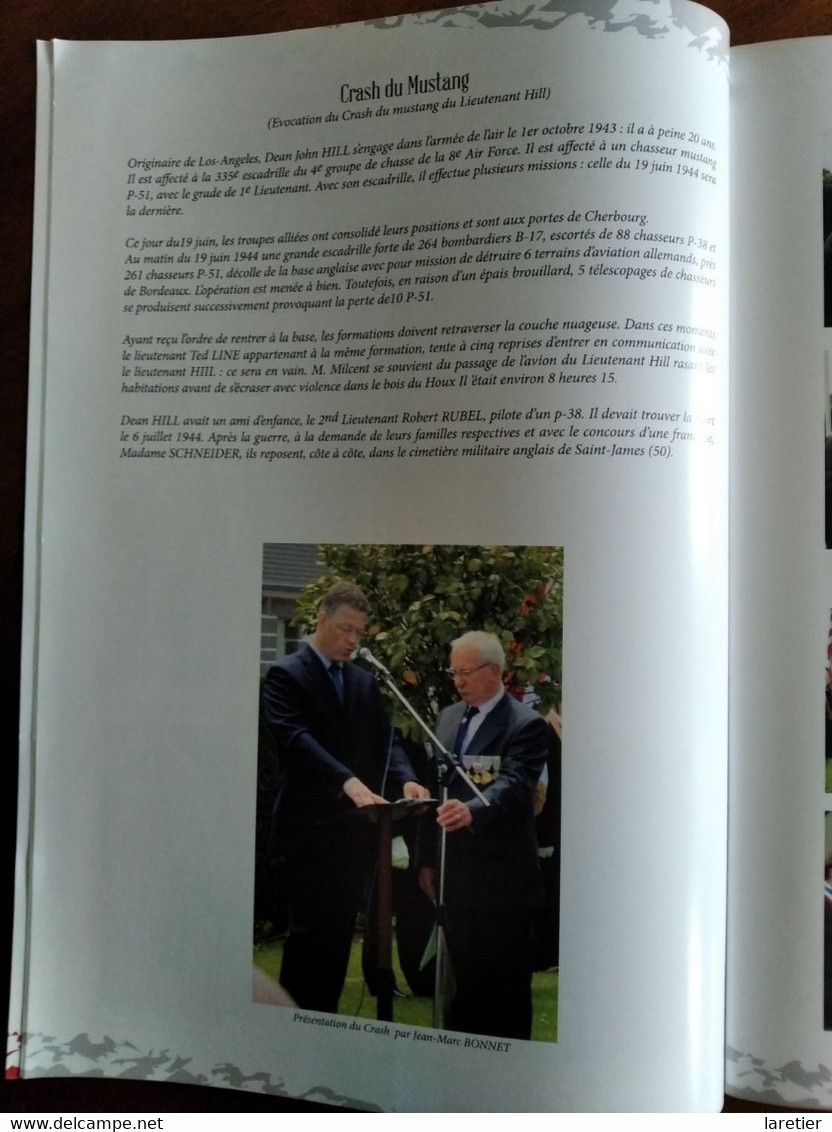 Plaquette Hommage : Coulonces RECONNAISSANTE Aux 8 AVIATEURS - Juin 1944 - Normandie - Calvados (14) - WW2 - Normandie