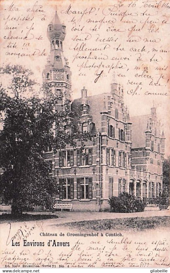 Antwerpen - Anvers - Château De Groeningenhof à Contich - 1901 -  - Niel