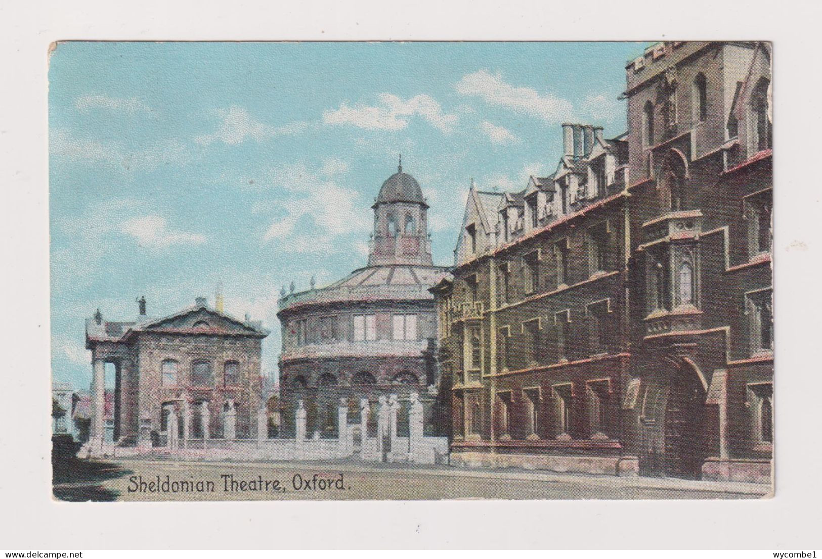 ENGLAND - Oxford Sheldonian Theatre Used Vintage Postcard - Oxford