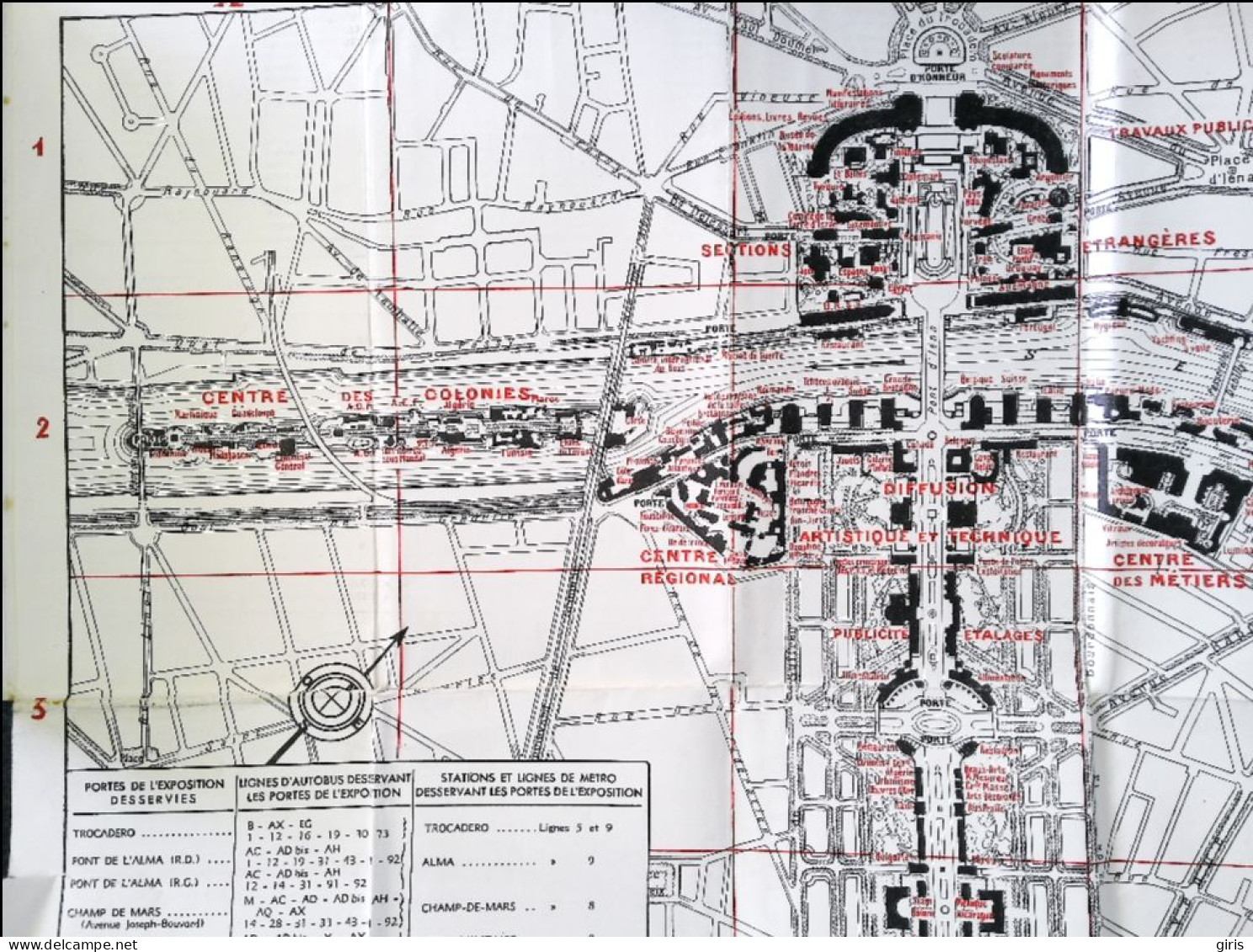 Dépliants Touristiques - Plan De L'Exposition Internationale - Arts Et Techniques Paris 1937 - Reiseprospekte