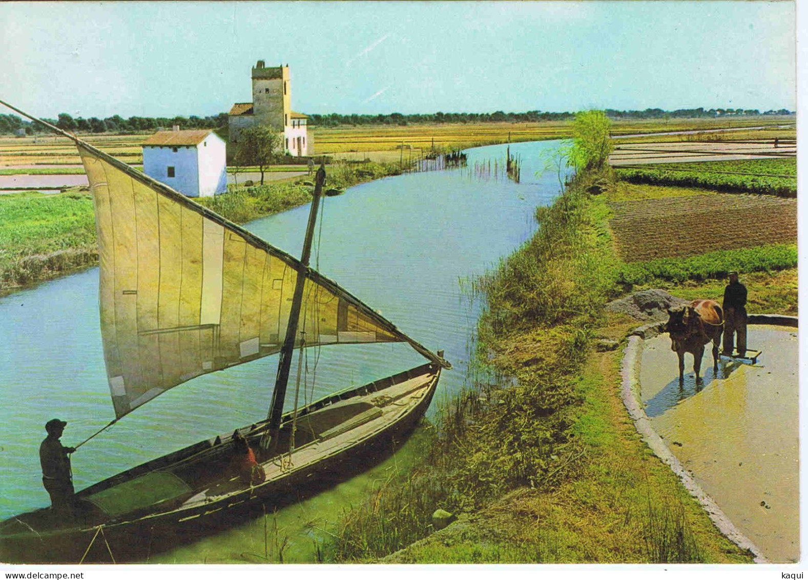 ESPAGNE - VALENCIA - Canal De La Albufera ( Animation - Bateau ) - Postales Durà Velasco - Serie 19 - N° 641 - Andere & Zonder Classificatie