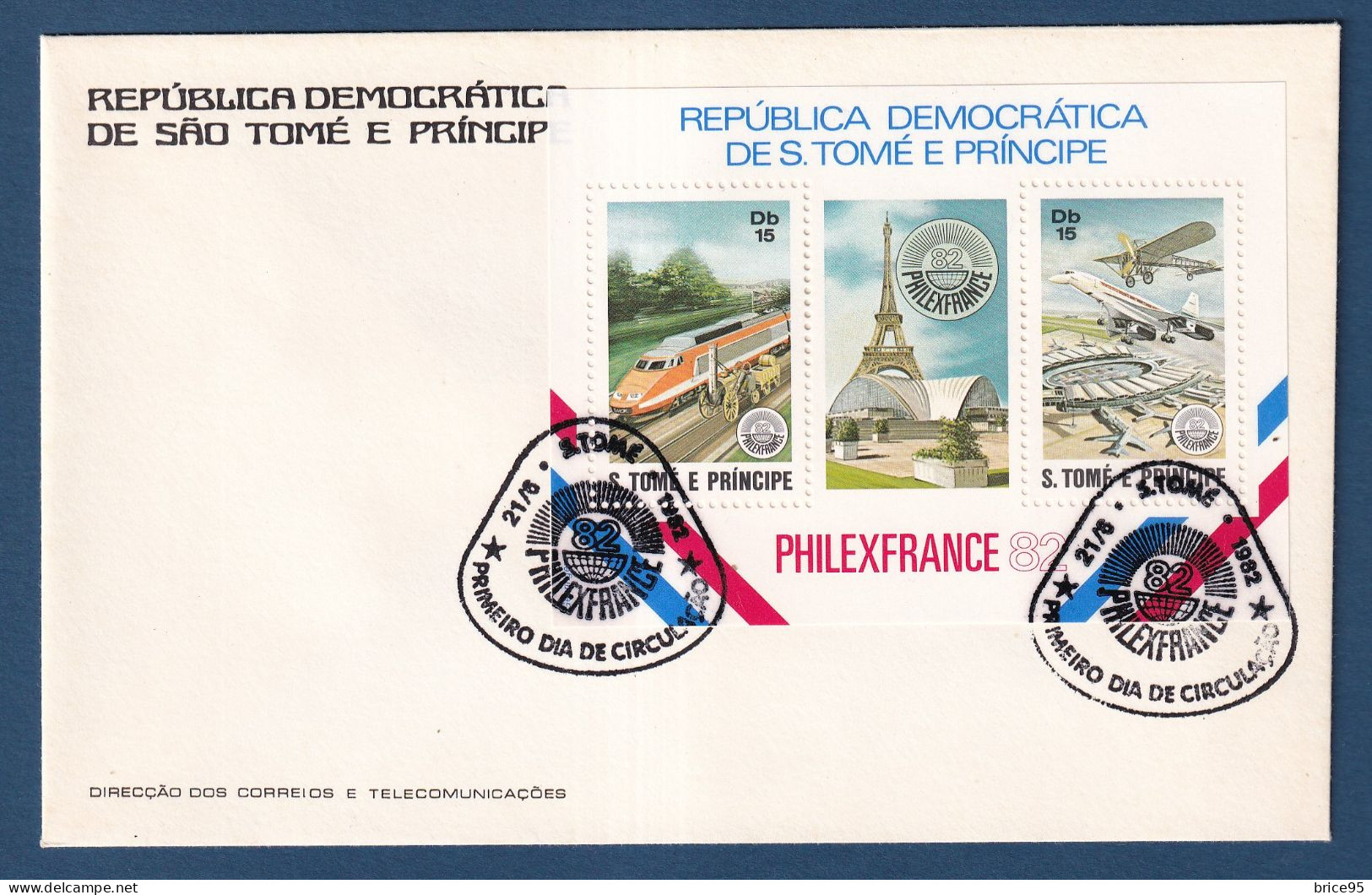 Sao Tome Et Principe - FDC - Premier Jour - PhilexFrance 82 - 1982 - Sao Tome And Principe