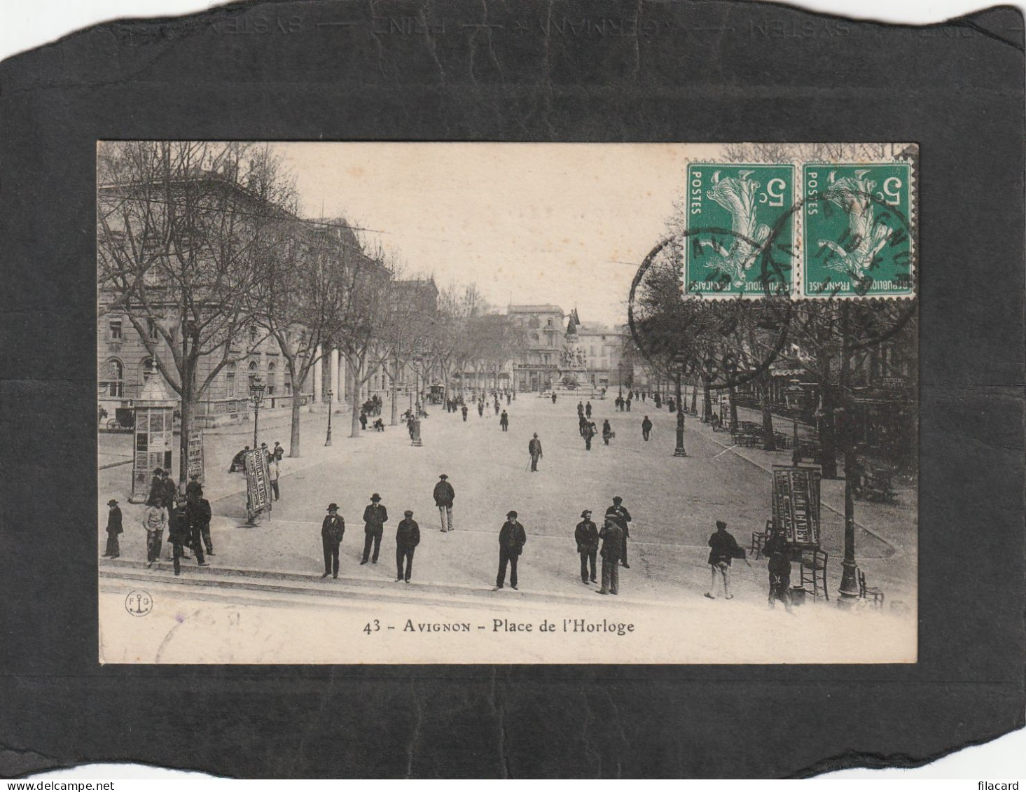 128919           Francia,      Avignon,   Place   De  L"Horloge,   VG   1911 - Avignon
