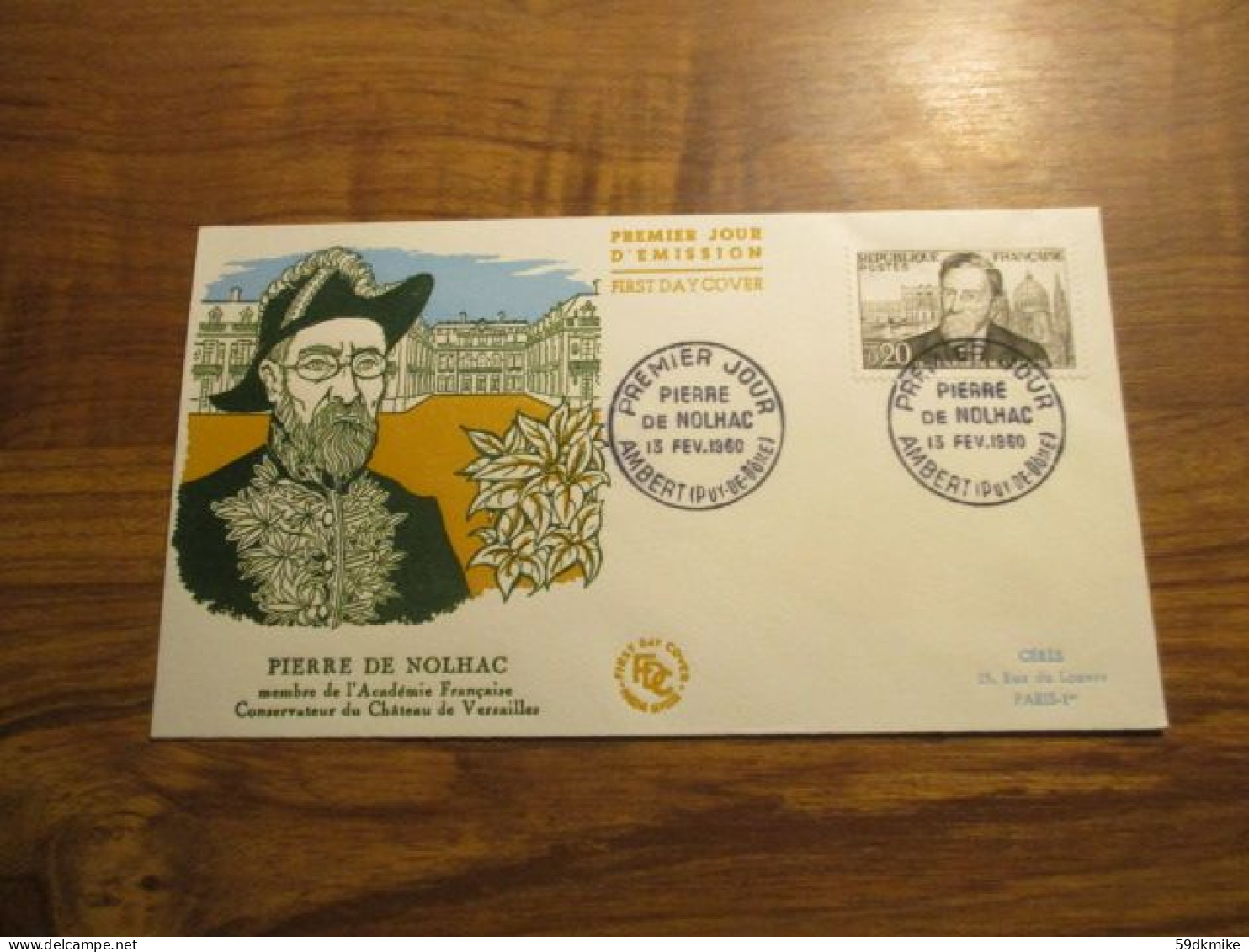 FDC - 1er Jour - France - 1960 - Pierre De Nolhac - 1960-1969