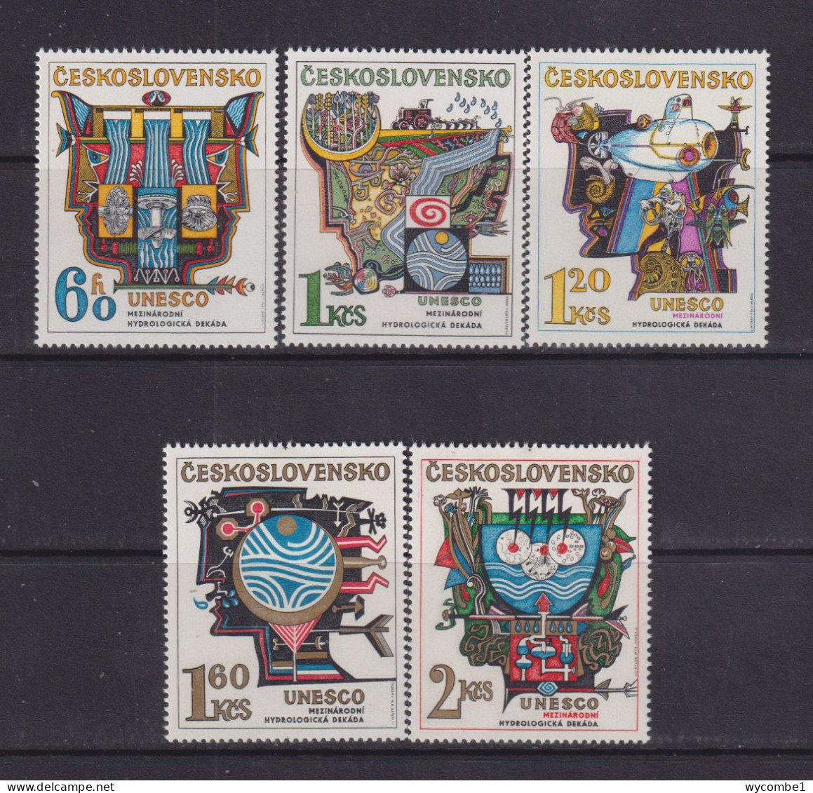 CZECHOSLOVAKIA  - 1974 Hydrological Decade Set Never Hinged Mint - Nuevos