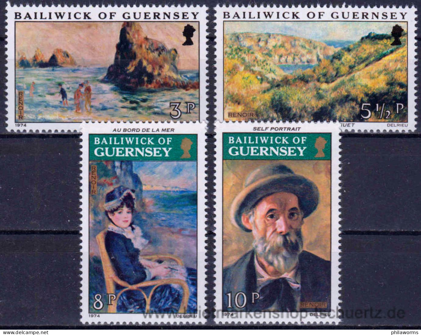 Guernsey 1974, Mi. 110-13 ** - Guernesey