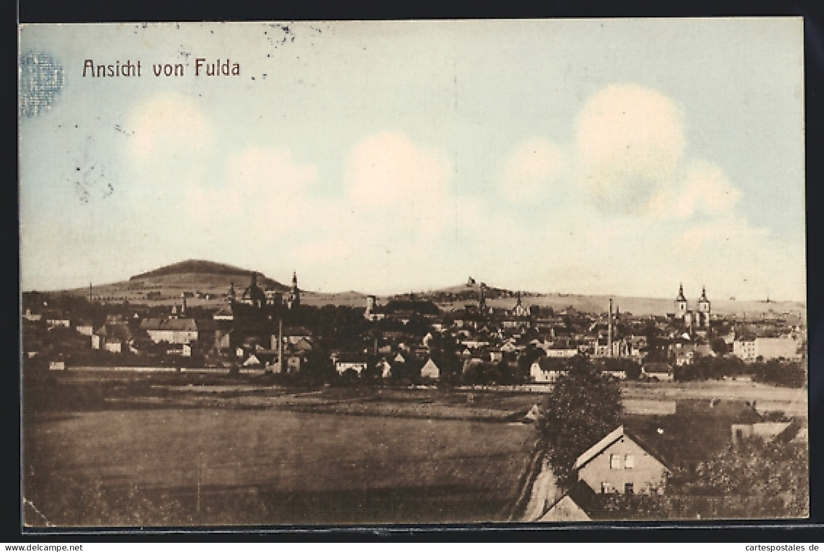 AK Fulda, Ortsansicht Mit Bergblick  - Fulda