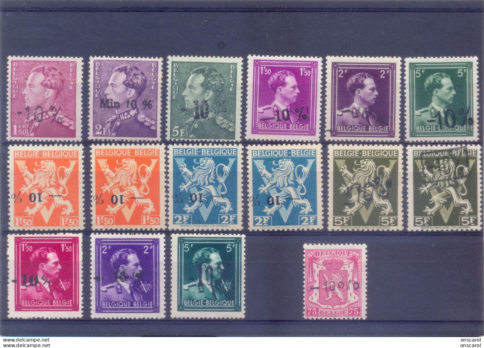 724A/724Q  Postgaaf ** MNH PRACHTIG Enkele Omgekeerde Opdruk - 1946 -10%