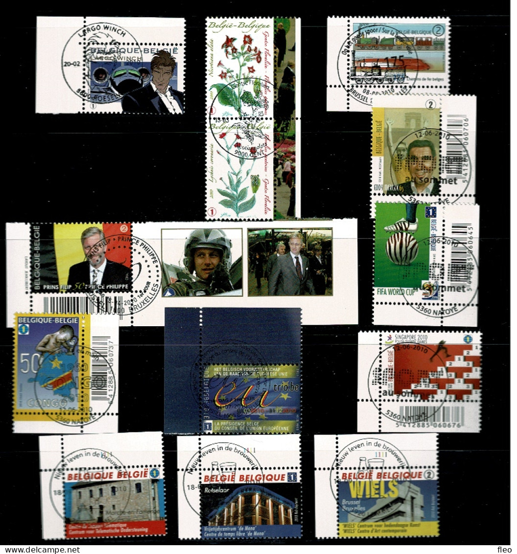 2010 3994 4000/01 4035 4036 4043/45 4047 4048 4061/3 Postfris Met 1édag Stempel: HEEL MOOI ! MNH Avec Cachet 1er Jour - Unused Stamps