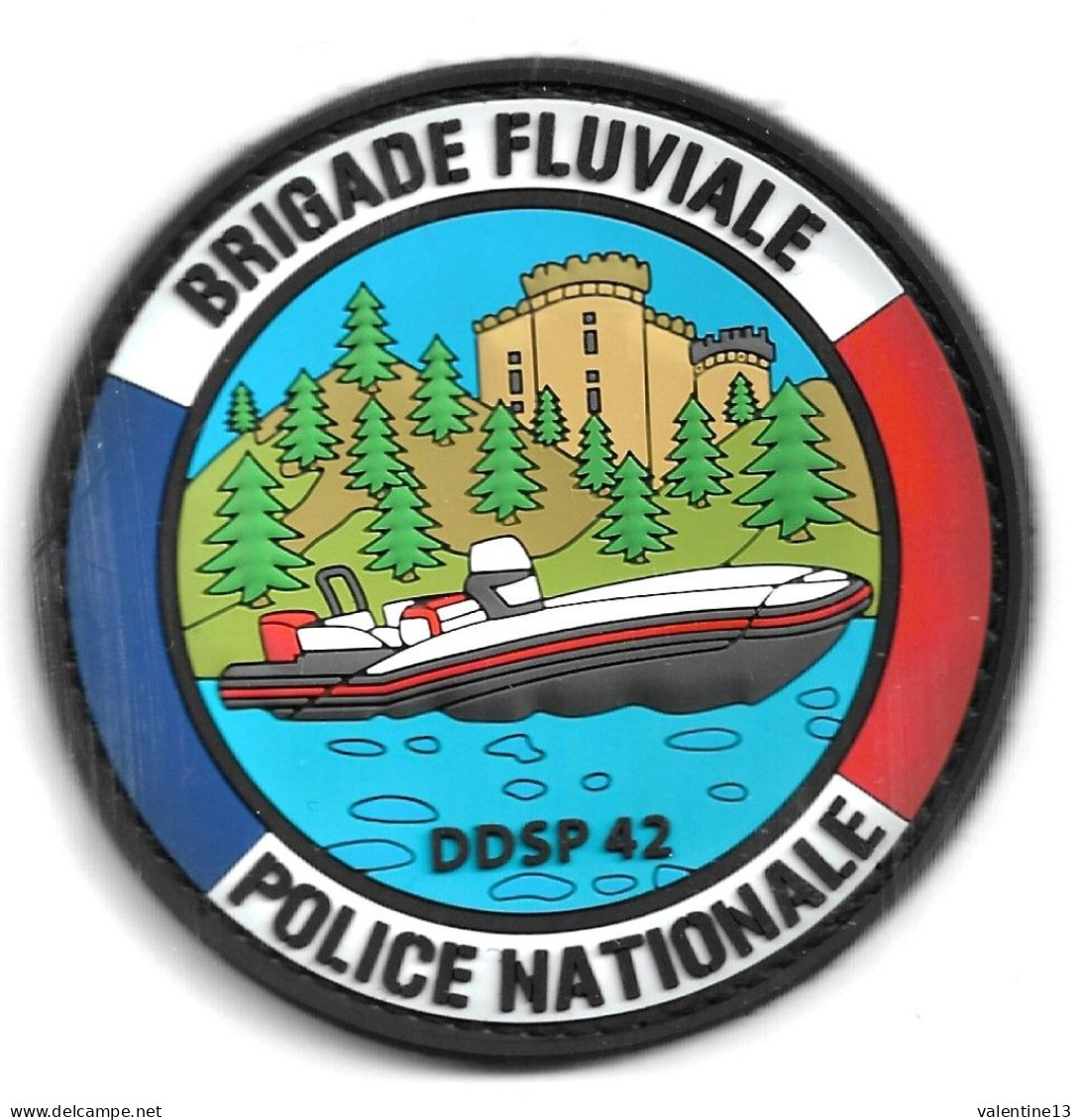 Ecusson PVC POLICE NATIONALE BRIGADE FLUVIALE LYON 69 - Politie & Rijkswacht