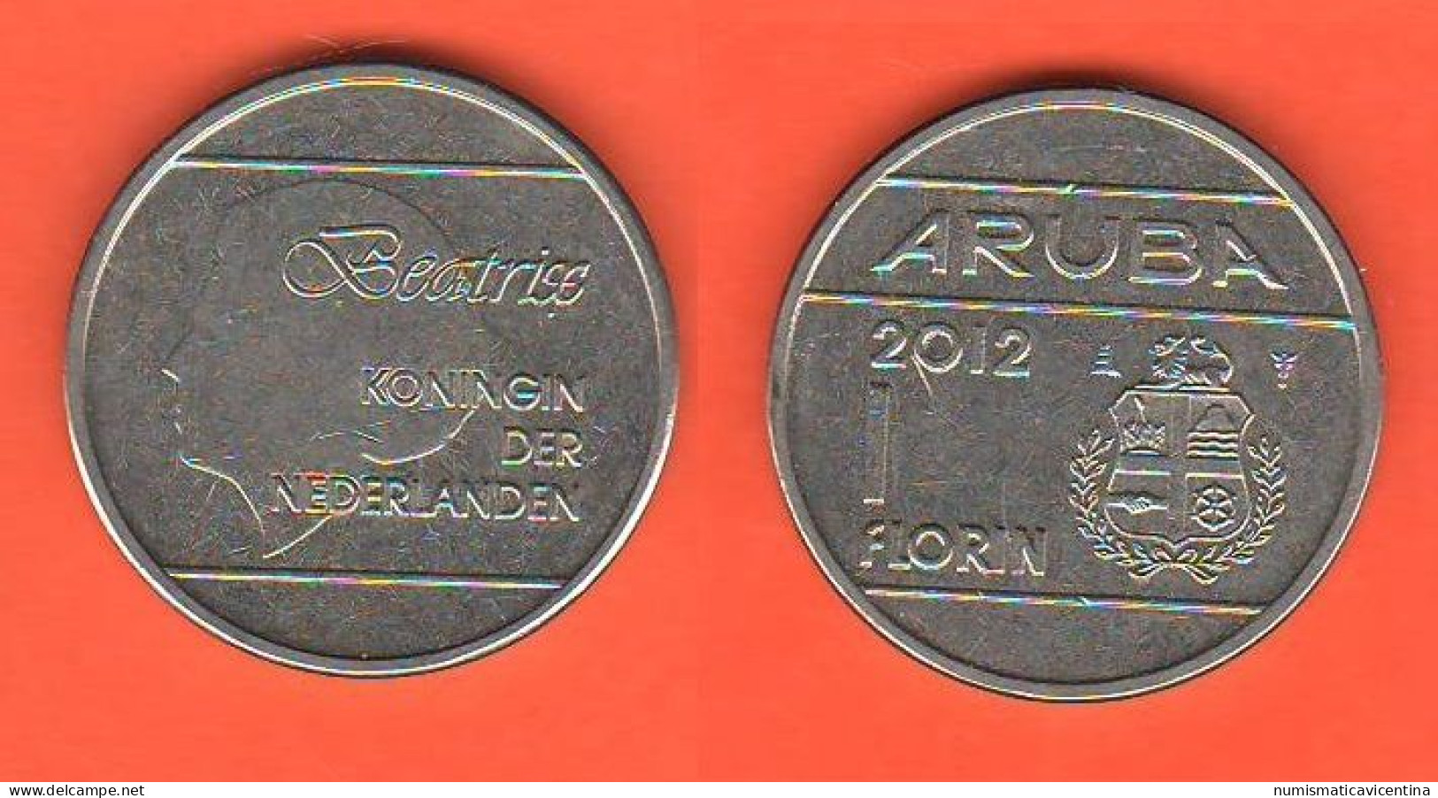 Aruba 1 Florin 2012 Steel+ Nickel Coin - Antilles