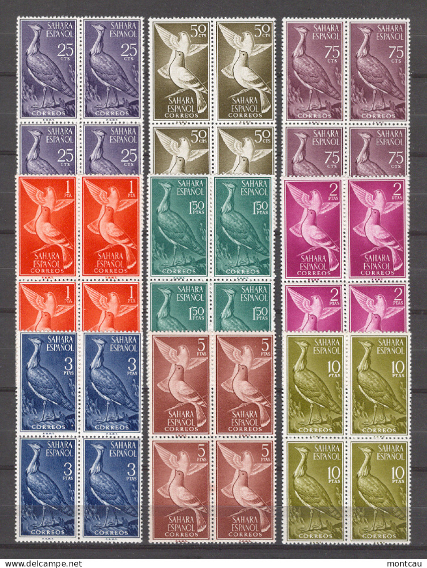 Spanish Sahara 1961 - Aves Ed 180-88 (**) - Möwen