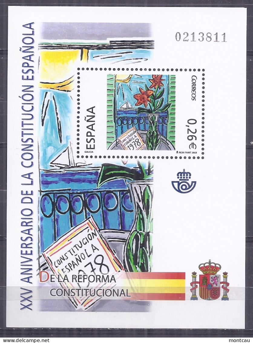 Spain 2003 - Aniv. Constitucion  Ed 4046 (**) - Unused Stamps