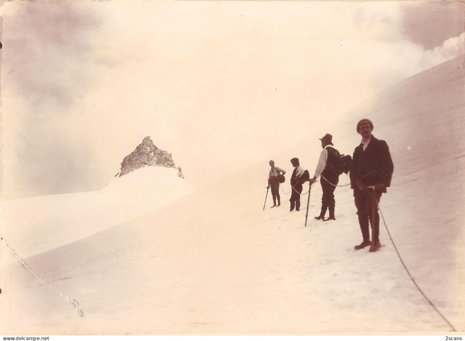 Dépt 73 - MODANE - Photographie Ancienne 12 X 17 Cm Sur Carton 17,5 X 23,3 Cm - COL  DE GÉBROULAZ - (1911) - Photo - Modane