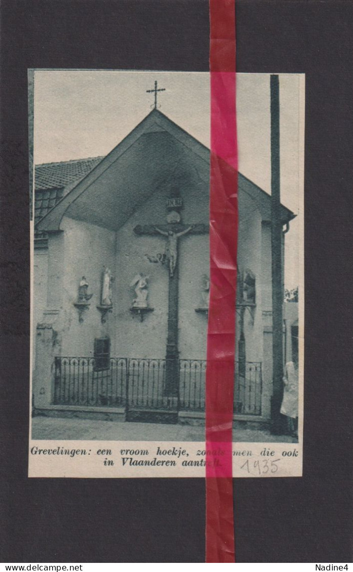 Grevelingen Gravelines - Kapel , Chapel - Orig. Knipsel Coupure Tijdschrift Magazine - 1935 - Zonder Classificatie