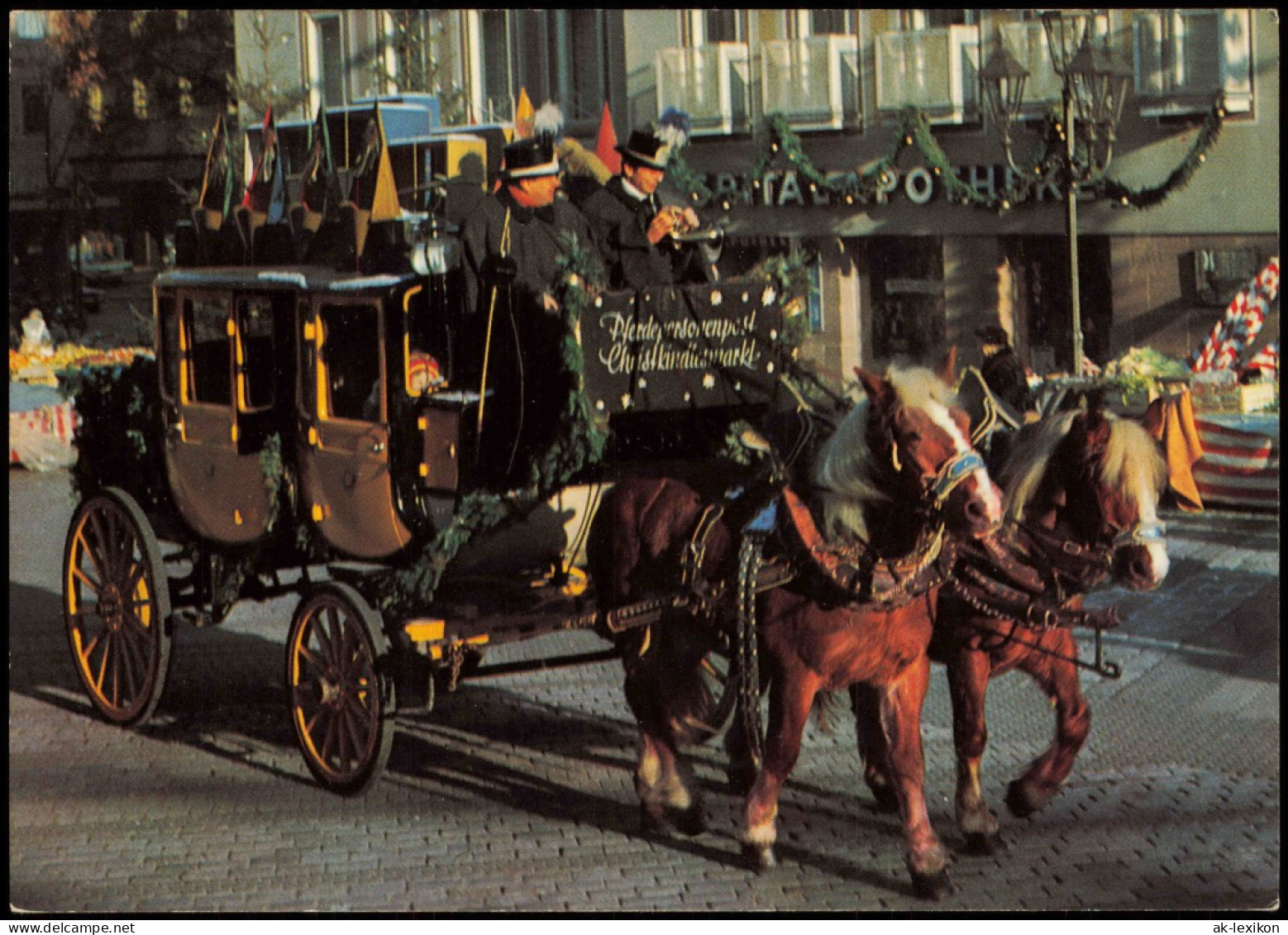 Nürnberg Postkutsche Am Christkindlesmarkt, Pferde-Kutsche 1970 - Nuernberg