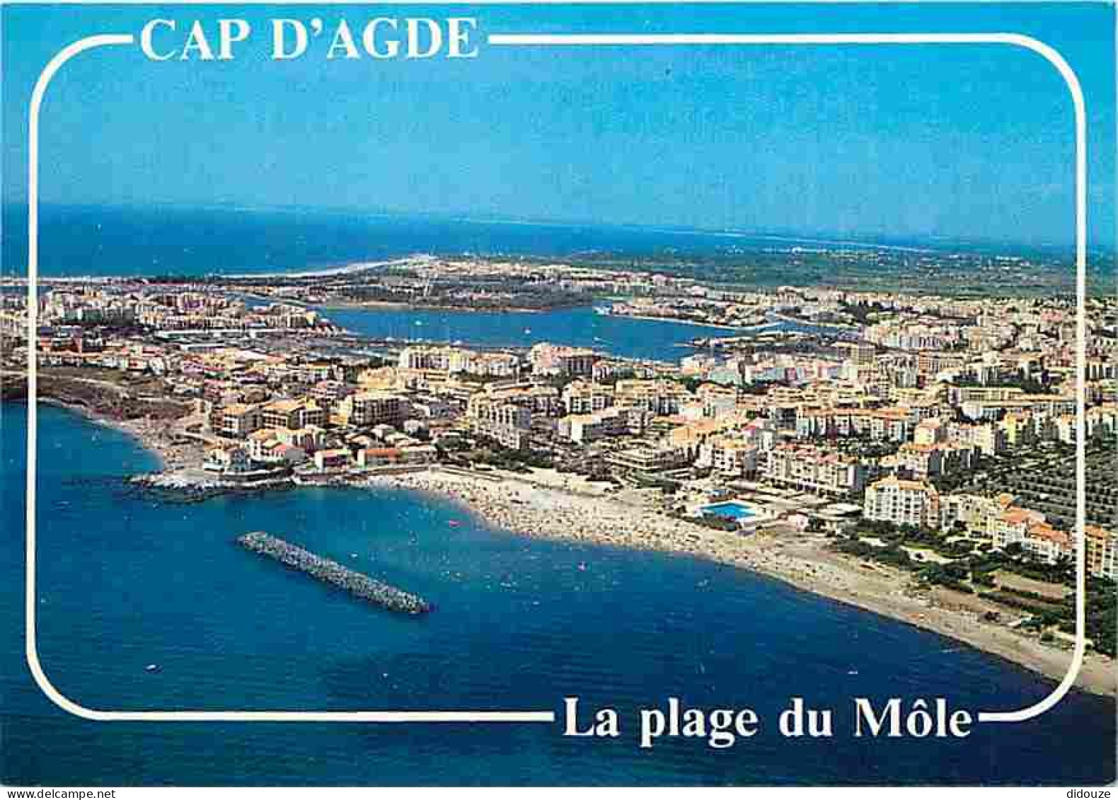 34 - Le Cap D'Agde - La Plage Du Môle - En Arrière Plan, Le Port Et La Plage Richelieu - Vue Aérienne - CPM - Voir Scans - Agde