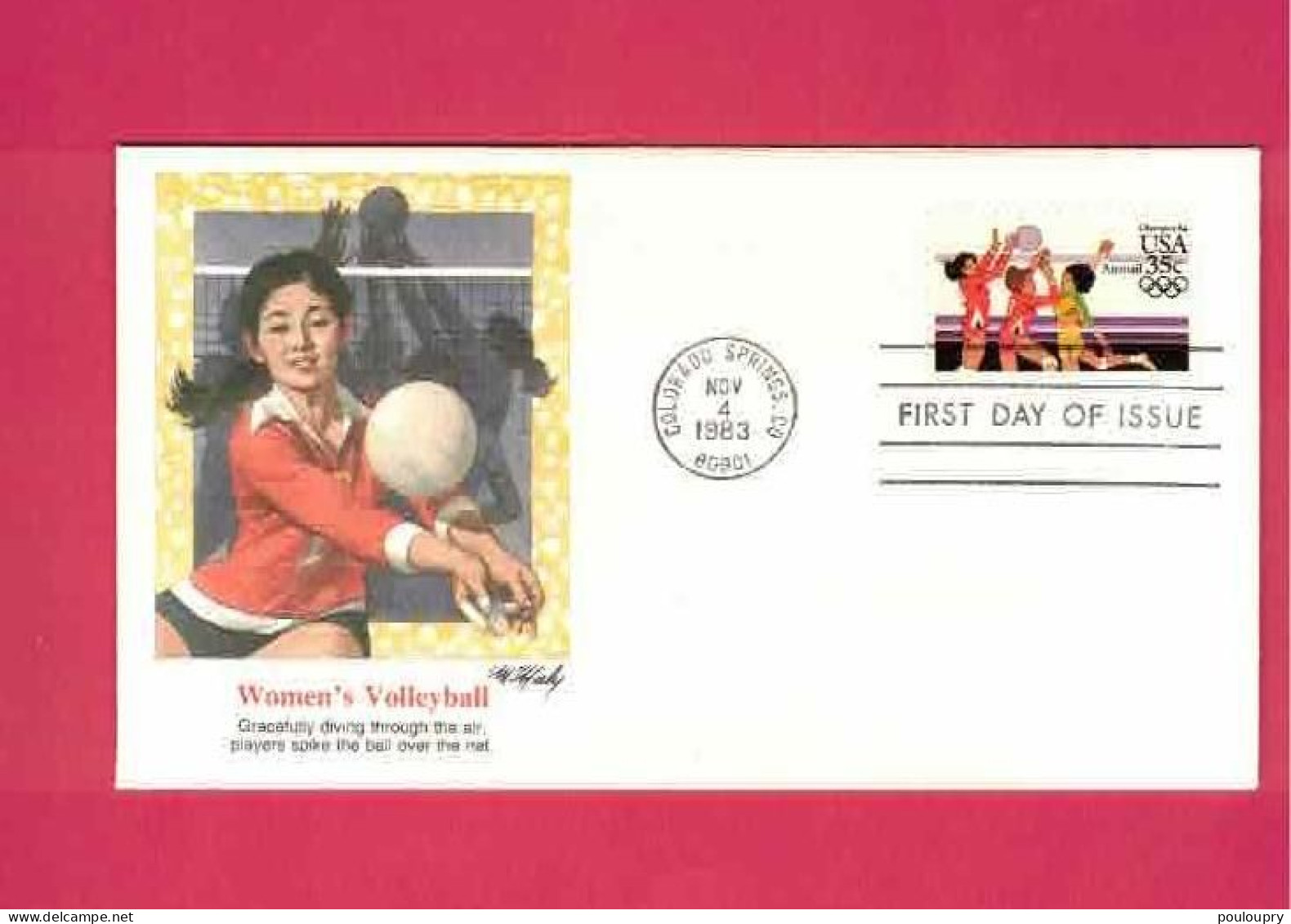 FDC De 1984 - USA EUAN - YT N° PA 105 - Volley Ball Féminin - Summer 1984: Los Angeles