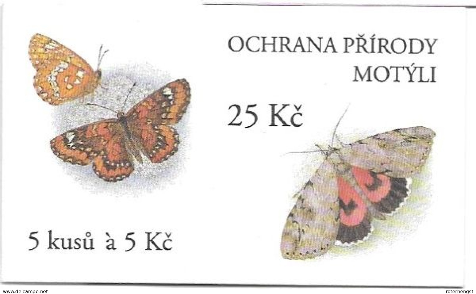 Czechia Butterfly Booklet Mnh ** 6 Euros 1999 Michel MH70 - Unused Stamps