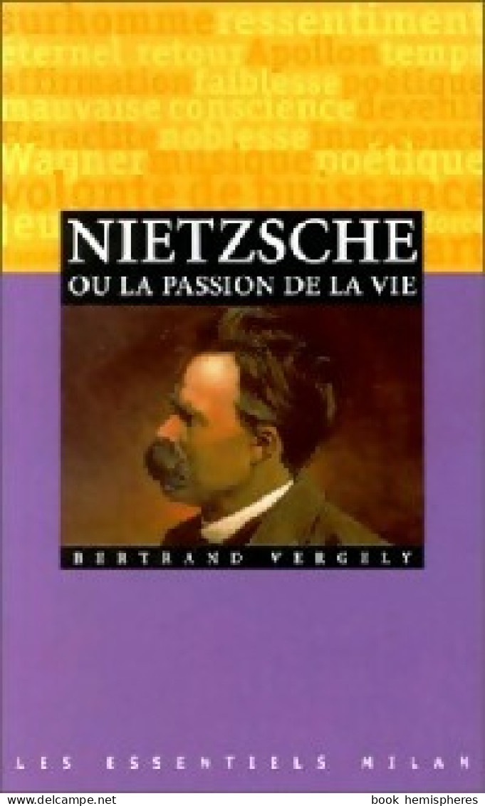 Nietzsche Ou La Passion De La Vie (2001) De Bertrand Vergely - Psicología/Filosofía