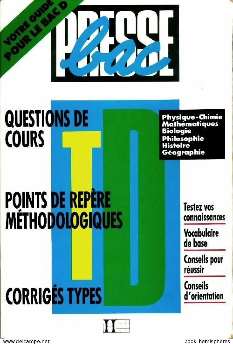 Guide Presse Bac Terminales D (1993) De Collectif - 12-18 Jaar