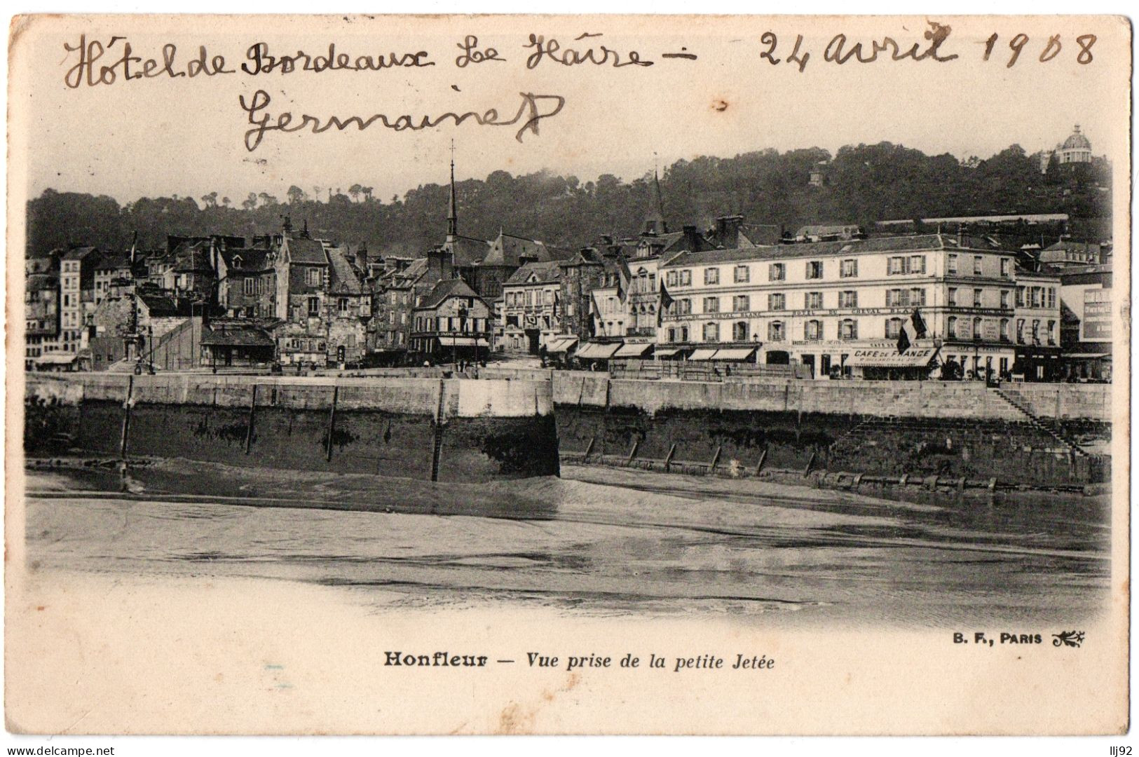 CPA 14 - HONFLEUR (Calvados) - Vue Prise De La Petite Jetée - B.F. - Honfleur