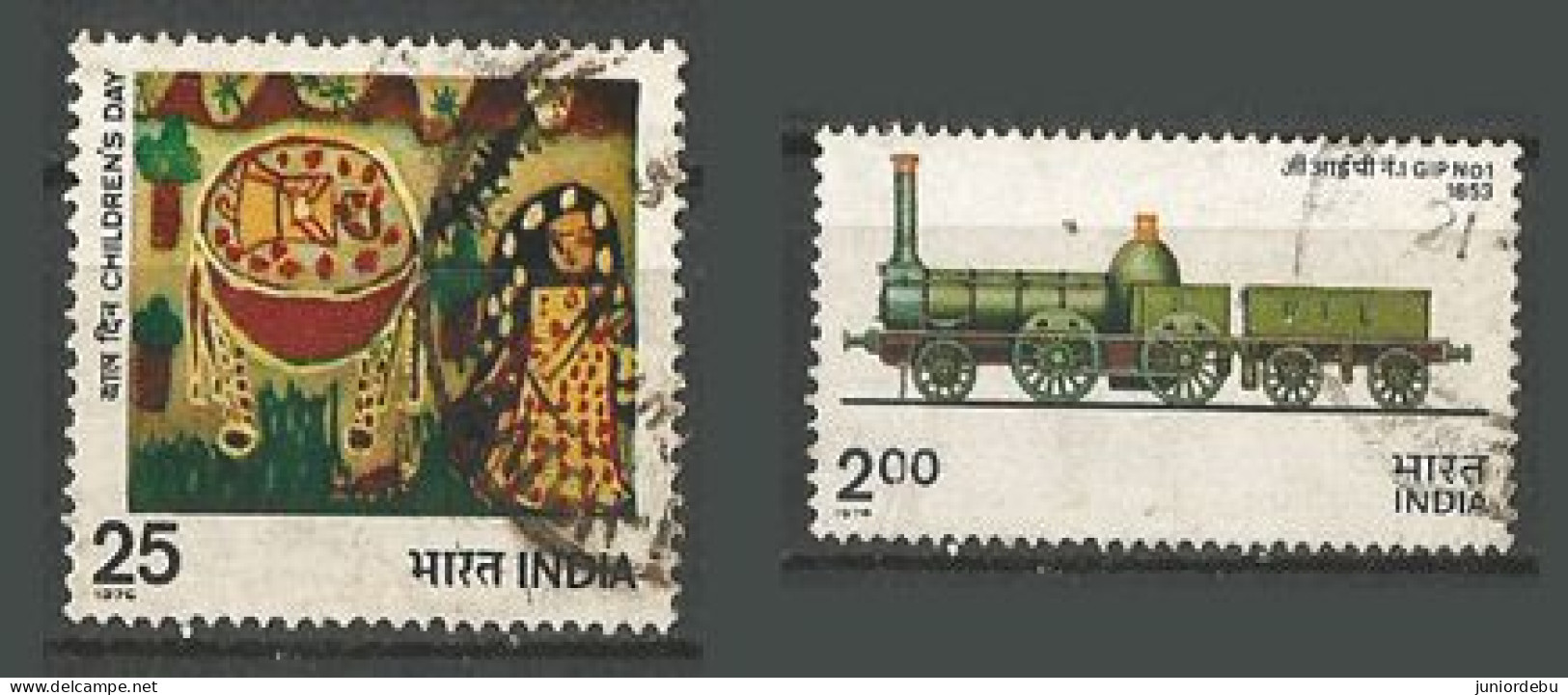 India - 1976 - 2 Different Commemoratives  - USED.  - ( Condition As Per Scan ) ( OL 09/03/2014. ) - Oblitérés