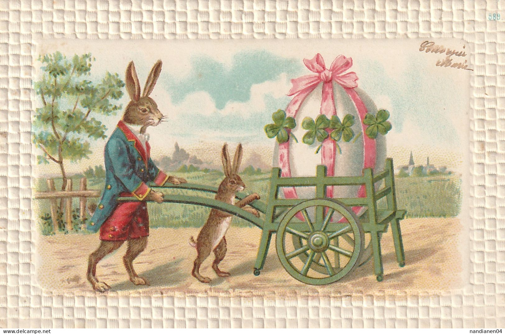 CPA - Illustrateur  - Lapin - Before 1900