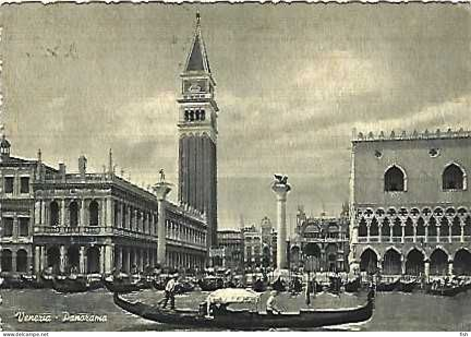 Italy & Marcofilia, Venezia, General Vue, Lisboa 1958 (6) - 1946-60: Marcophilia