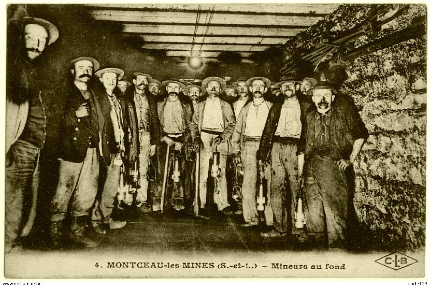 71 - T16771CPA - MONTCEAU LES MINES - Mineurs Au Fond - Très Bon état - SAONE-ET-LOIRE - Montceau Les Mines