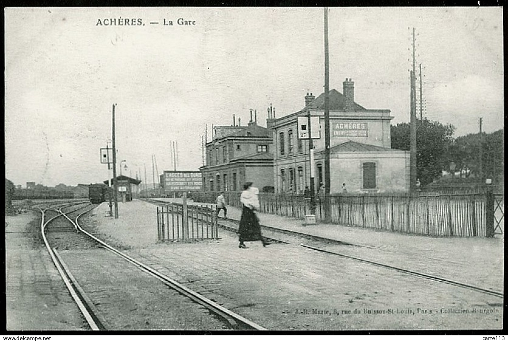 78 - T2336CPA - ACHERES - La Gare - Parfait état - YVELINES - Acheres