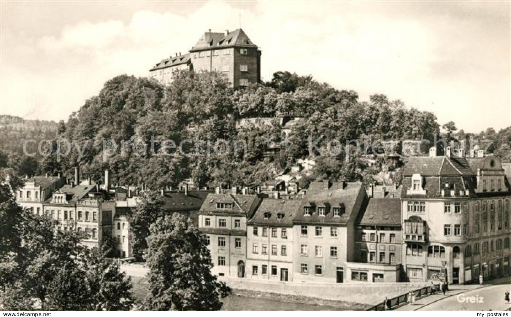 73030737 Greiz Thueringen Burg Panorama Greiz Thueringen - Greiz