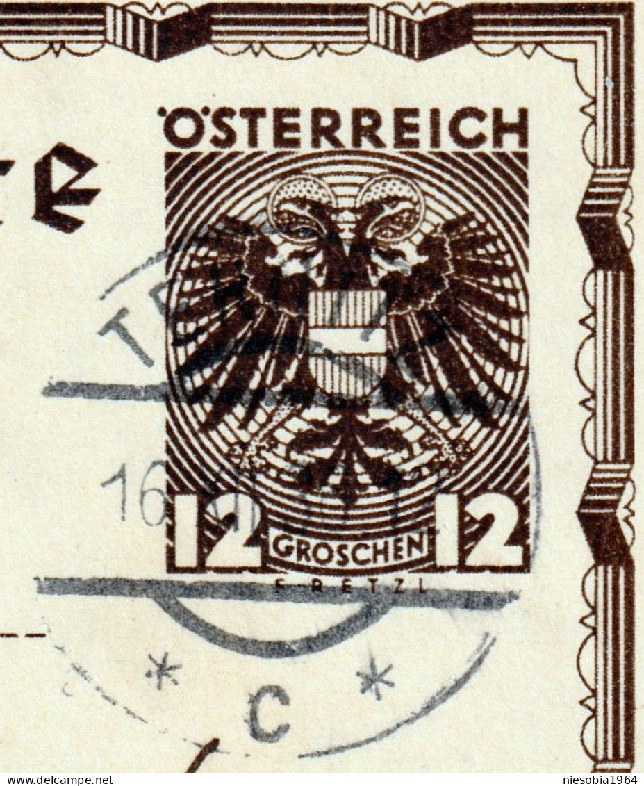 Österreich 12 Groschen Postkarte, Steyr, Oberösterreich - Siegel Ternitz 6 XII 1930 - Covers & Documents