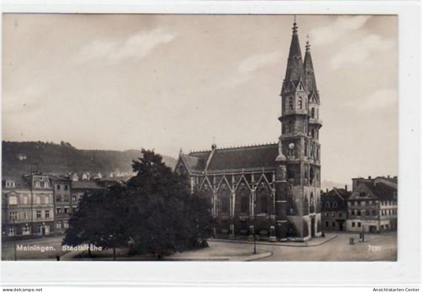 39013708 - Meiningen Mit Stadtkirche Ungelaufen  Gute Erhaltung. - Meiningen