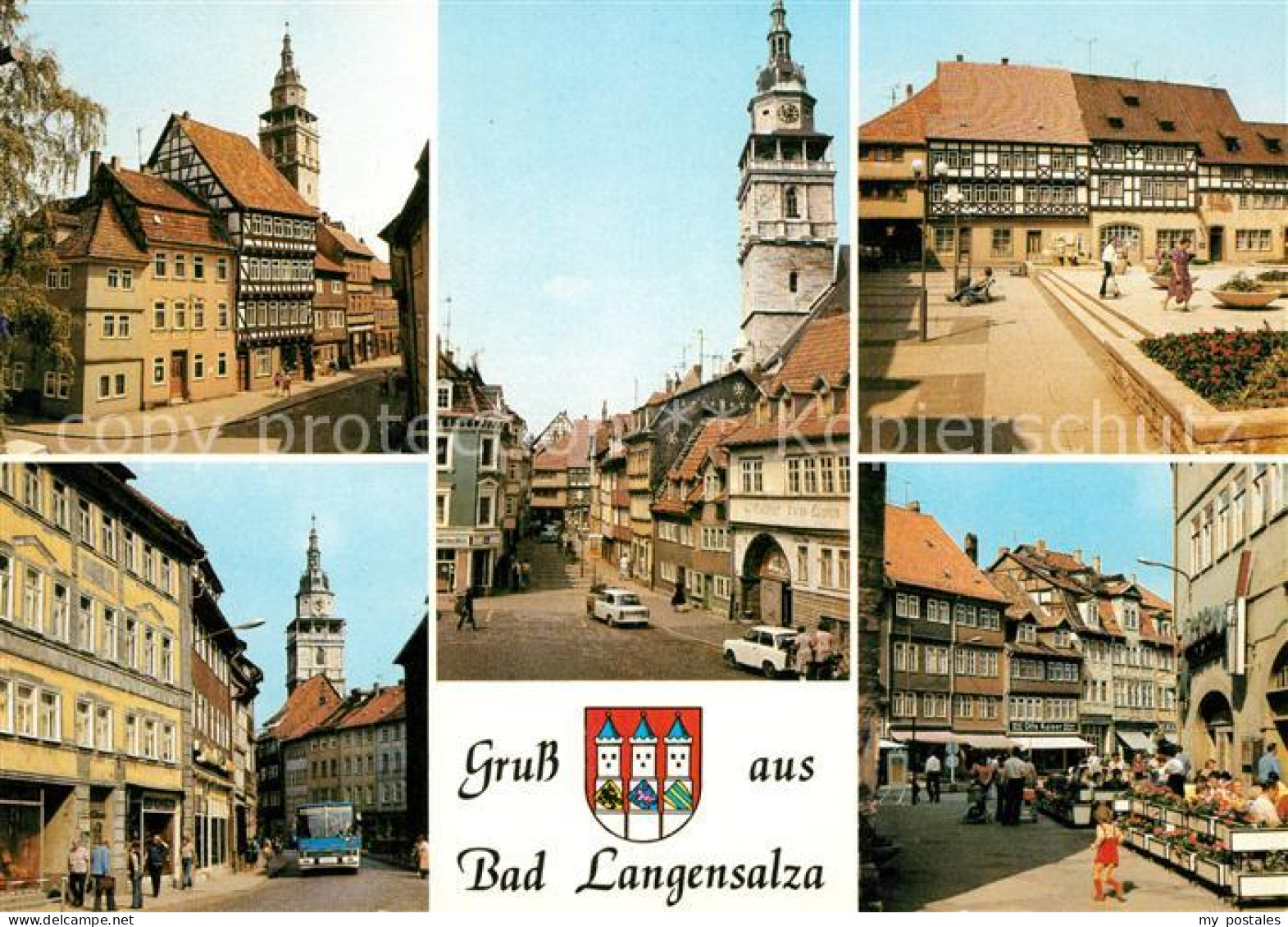 73029723 Bad Langensalza Schloss Kornmarkt Bonifaciusgasse Marktkirche Marktstra - Bad Langensalza