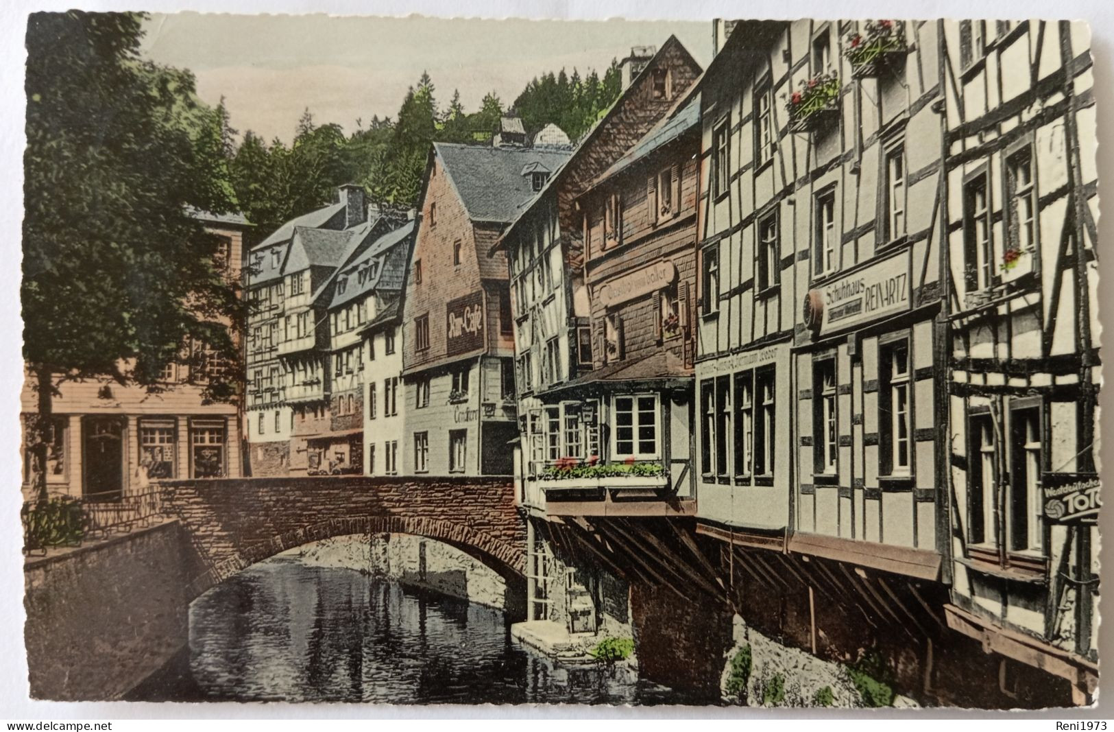 Monschau/Montjoie, Fachwerkhäuser An Der Rur, 1959 - Monschau