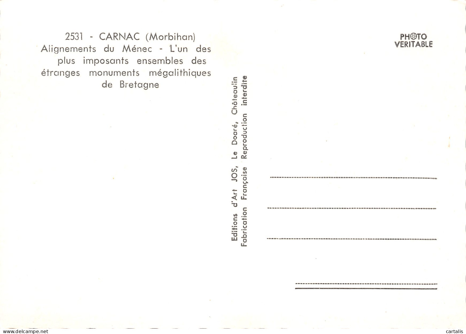 56-CARNAC-N°3816-C/0185 - Carnac