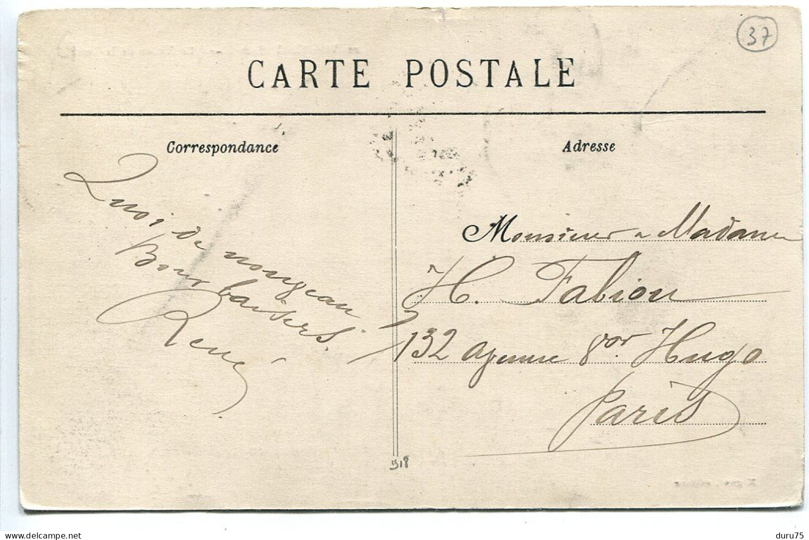 CPA Voyagé 1912 * VOUVRAY La Vallée De La Loire * Mignot Editeur - Vouvray