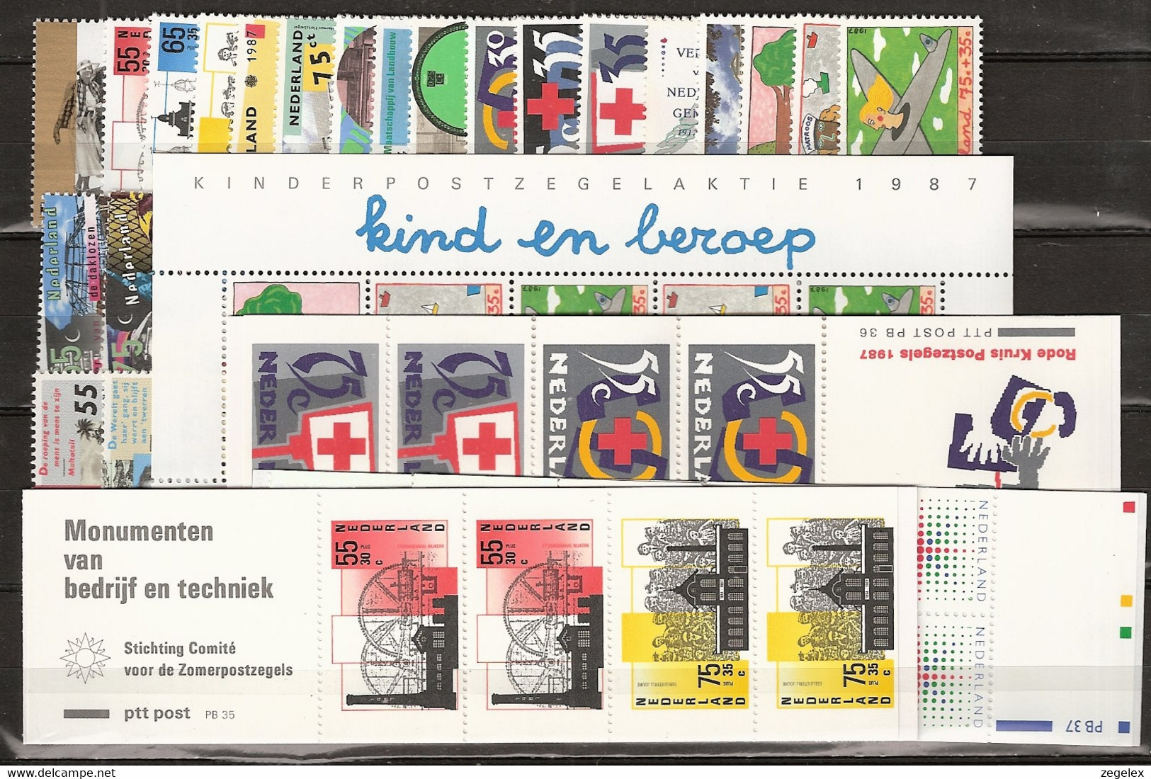 1987 Jaargang Nederland + DECEMBER BOEKJE PB37  Postfris/MNH** - Komplette Jahrgänge