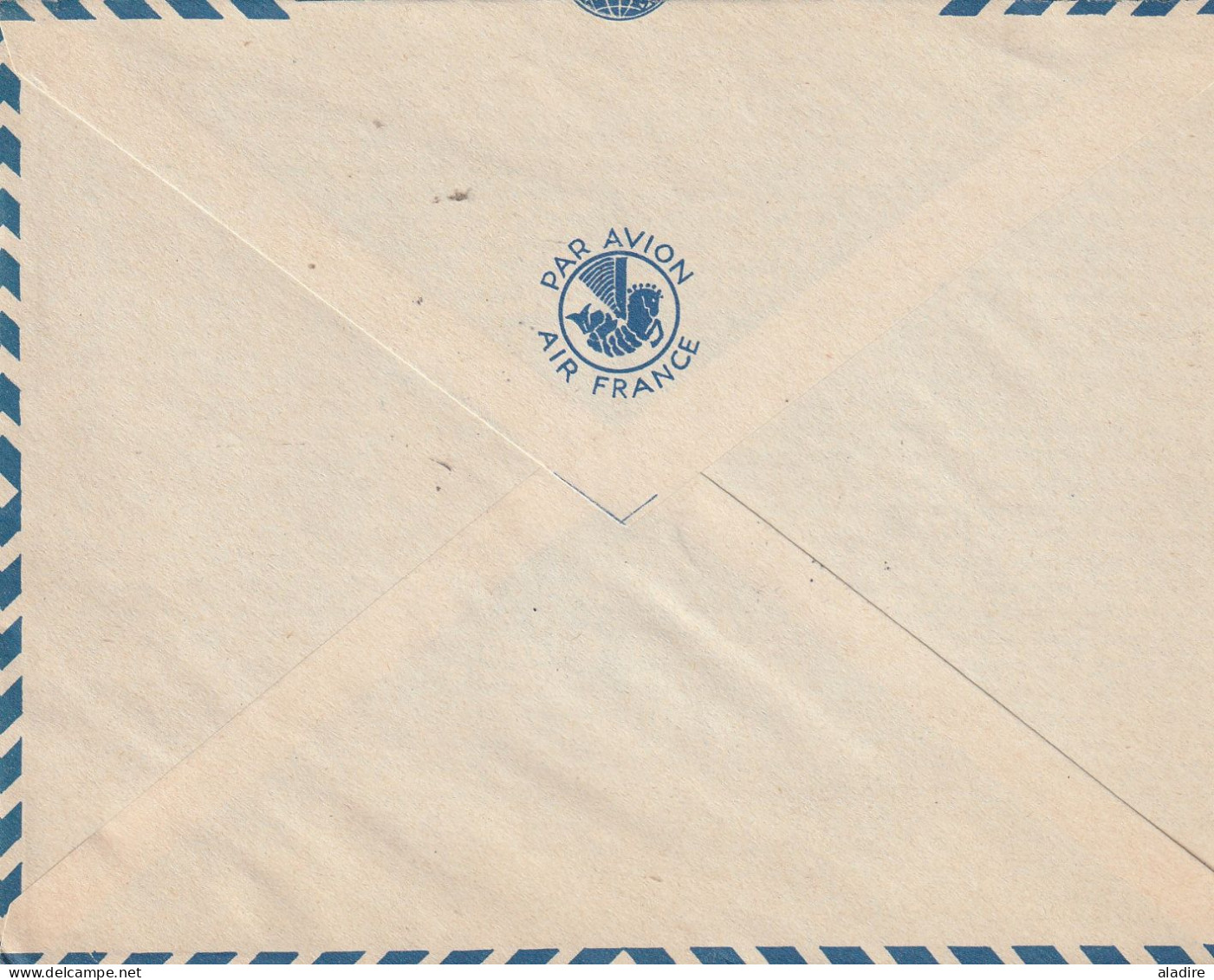 1944 /1958 - collection de 16 enveloppes PAR AVION - POSTE AERIENNE - nombreux timbres - 32 scans