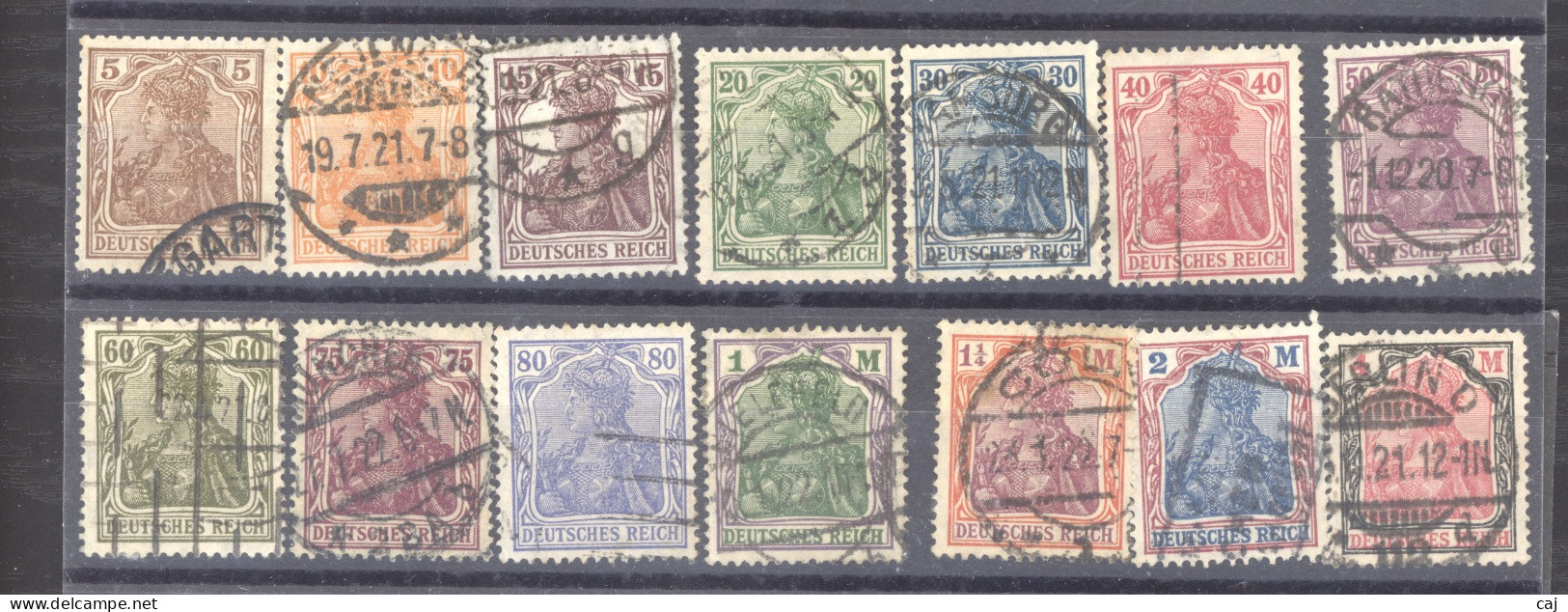 Allemagne  -  Reich  :  Mi  140-53  (o) - Used Stamps