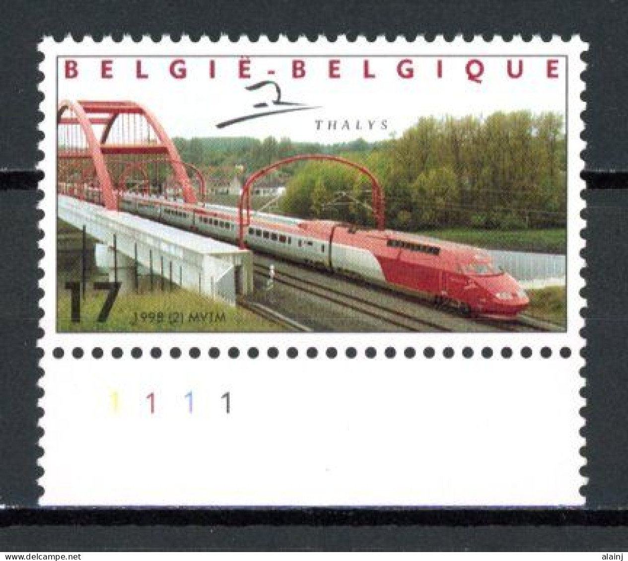 BE  2735  XX   ----  Trains : Thalys   --  N° De Planche 1 - 1991-2000