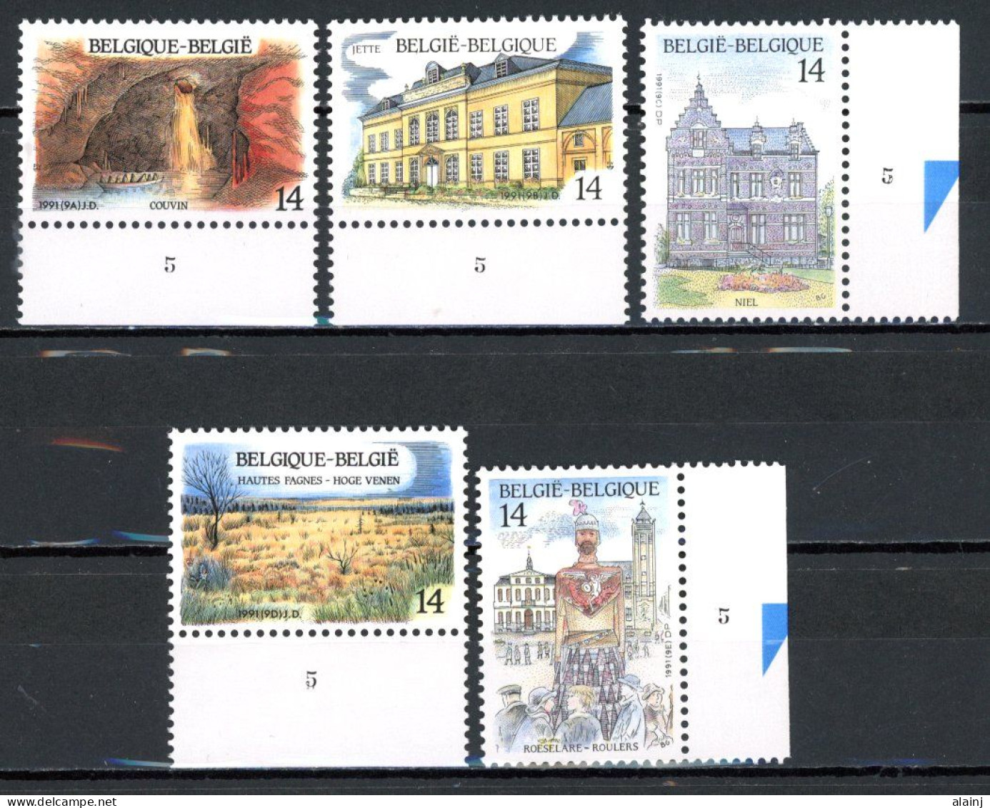 BE  2410 - 2414  XX   ----  Pour Le Tourisme   --  N° De Planche 5 - 1991-2000