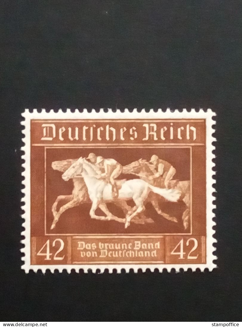 DEUTSCHES REICH MI-NR. 621 POSTFRISCH(MINT) GALOPPRENNEN 1936 MÜNCHEN-RIEM PFERD - Caballos