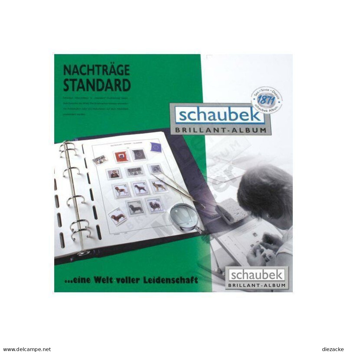 Schaubek Standard Bund Eckrandstücke 2002-2009 Vordrucke 643EZ02N Neuware ( - Pre-printed Pages