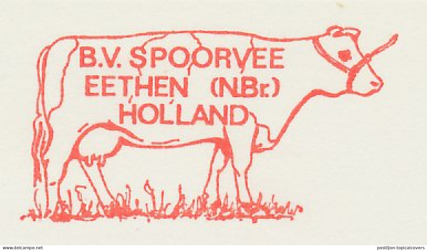 Meter Proof / Test Strip Netherlands 1972 Cow - Ferme