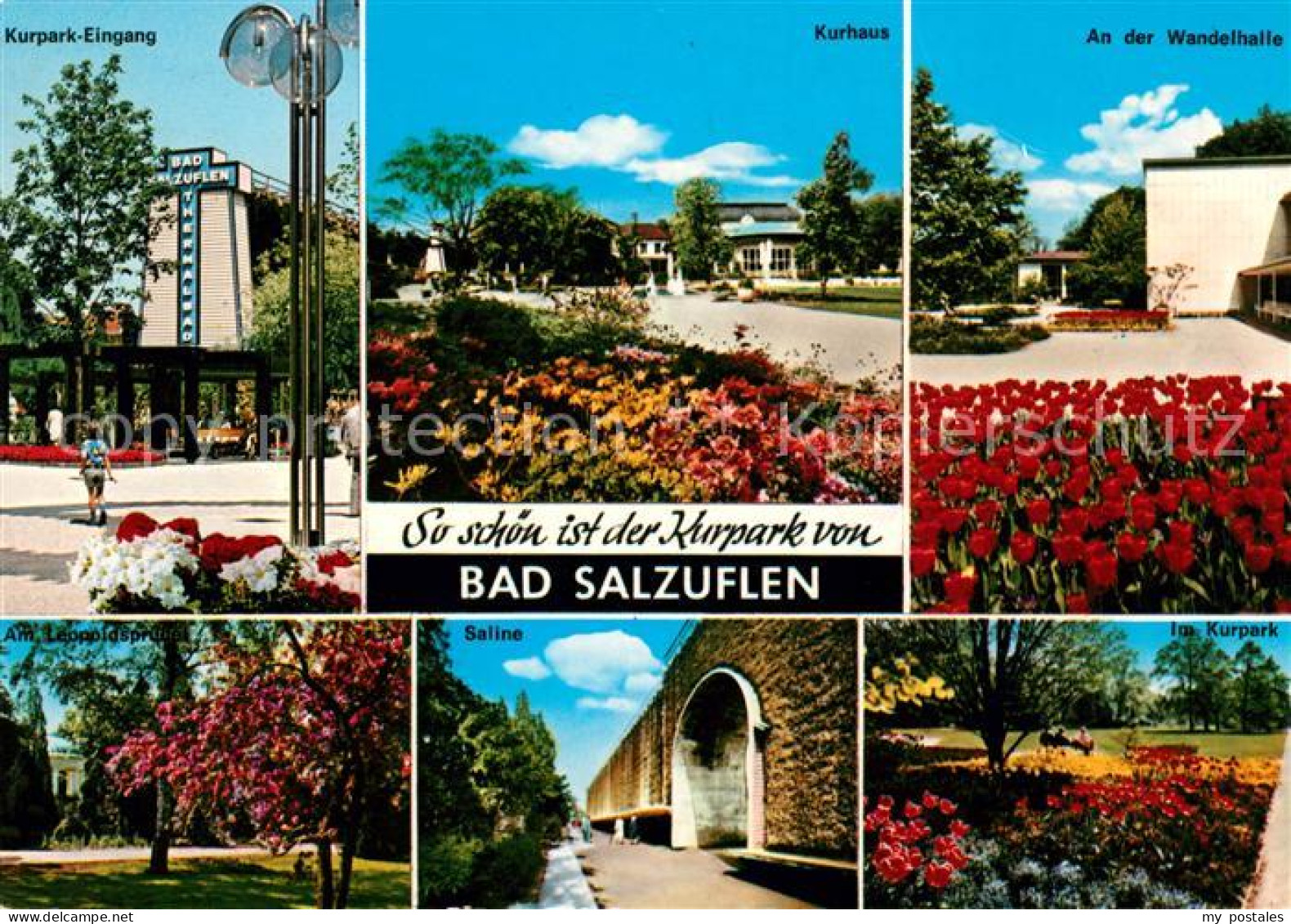 73017892 Bad Salzuflen Kurpark Eingang Kurhaus Wandelhalle Leopoldsprudel Saline - Bad Salzuflen